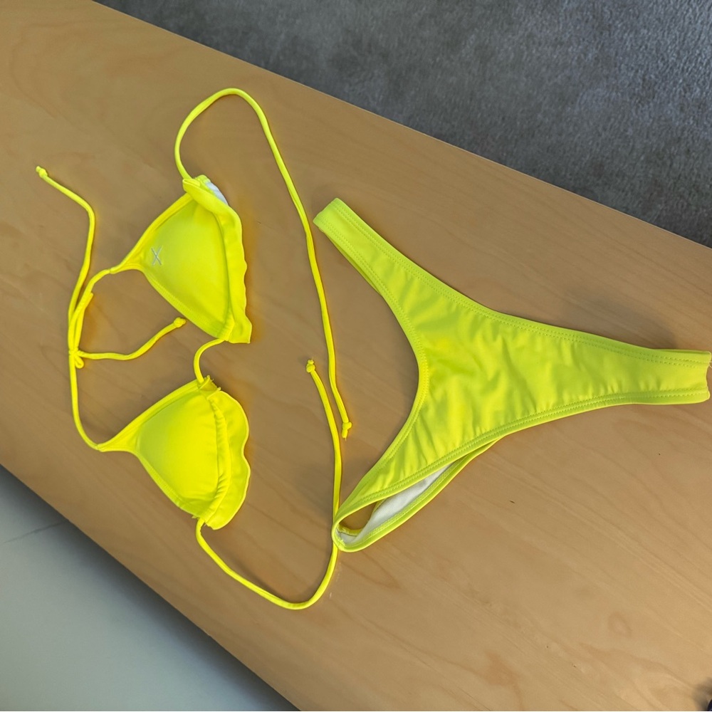 Sour Yellow Bikini Set